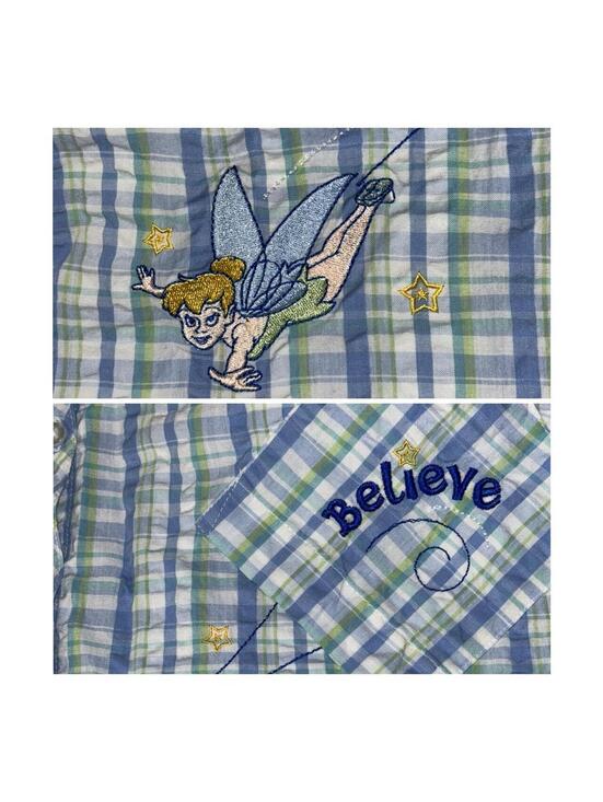 Disney Tops - vintage Disney Classics sleeveless button up featuring Tinker Bell embroidery
